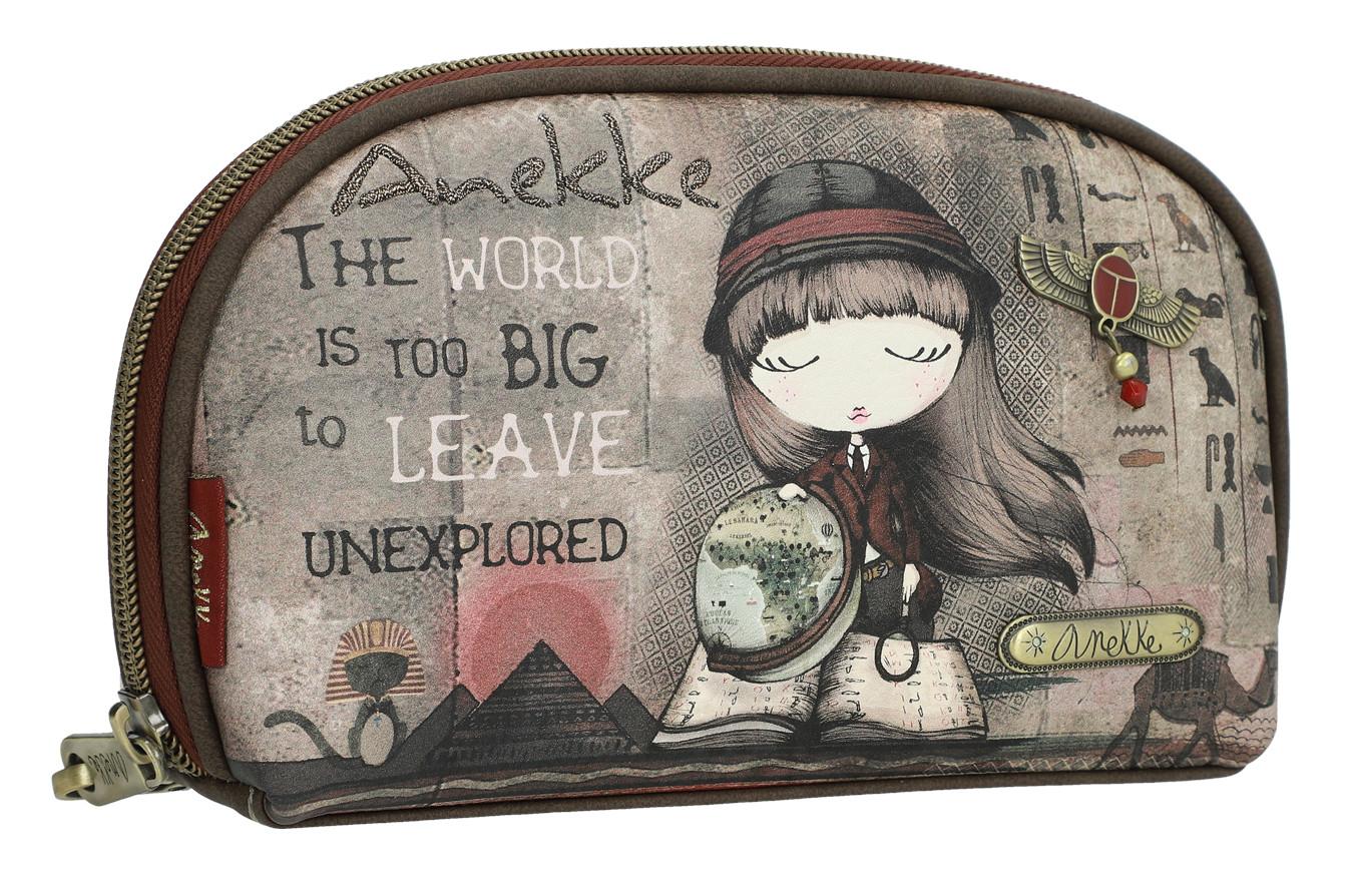 Taschenorganizer Anekke Egypt Hieroglyphen Clutch braun