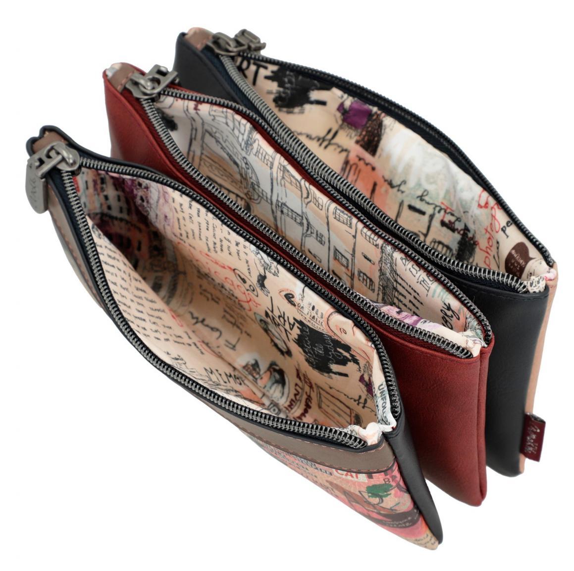 Taschenorganizer dreiteilig Anekke City Art Fotoprint Malstifte