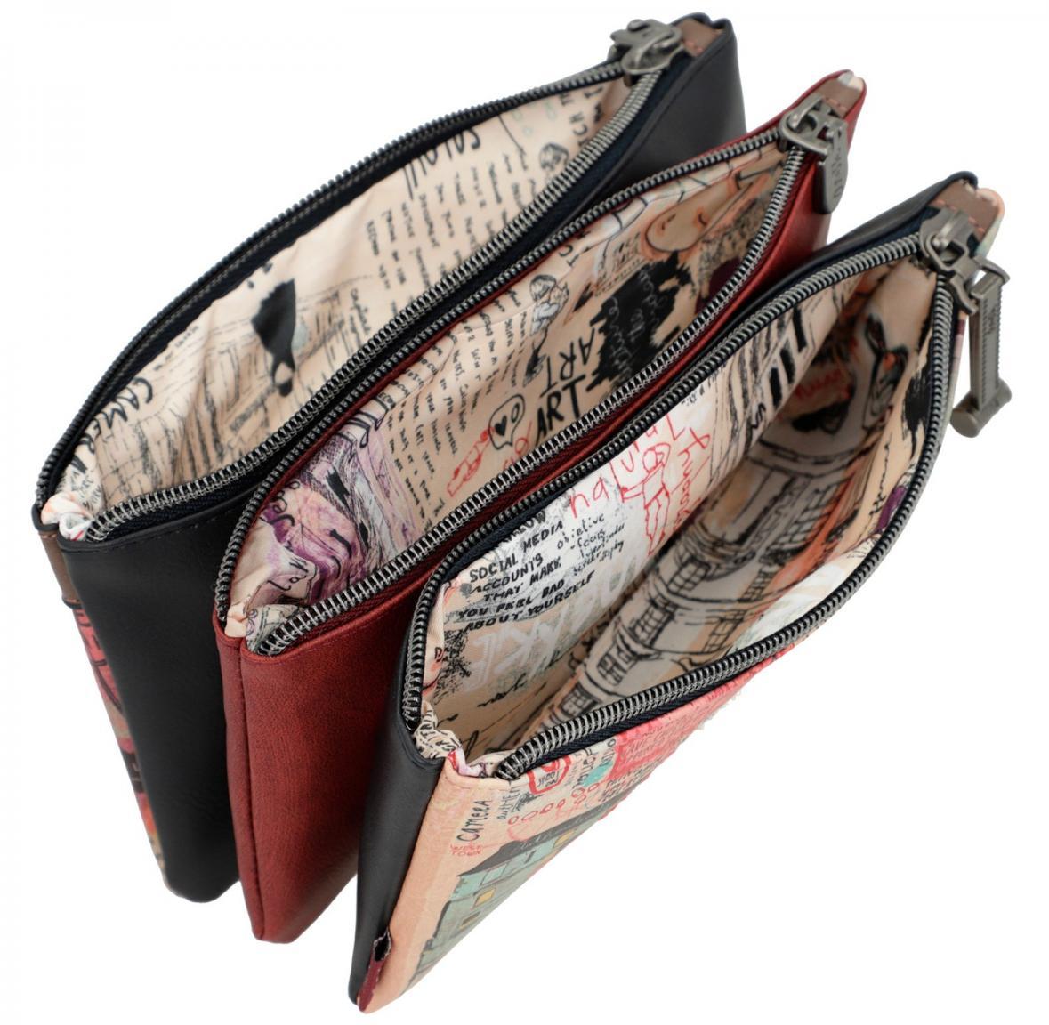 Taschenorganizer dreiteilig Anekke City Art Fotoprint Malstifte