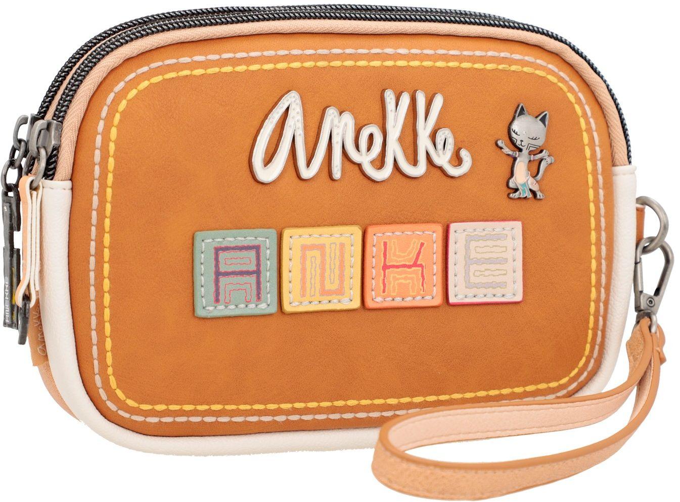 Taschenorganizer mit Handschlaufe Clutch Anekke Menire Magic Souls braun