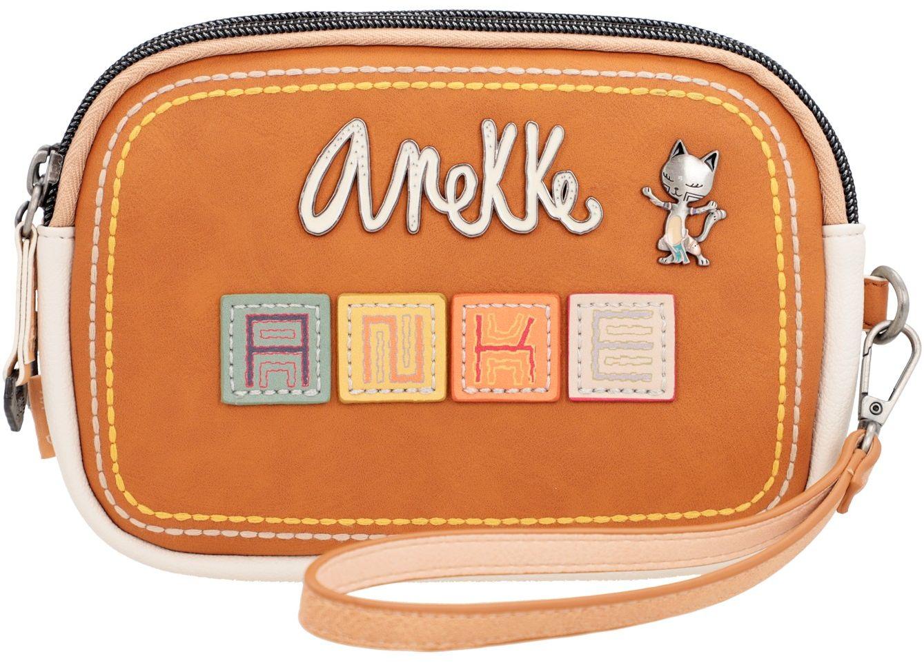 Taschenorganizer mit Handschlaufe Clutch Anekke Menire Magic Souls braun