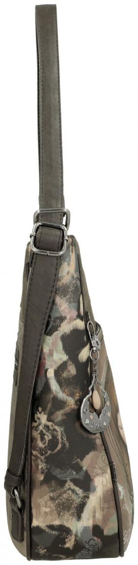 Taschenrucksack Anekke Real Hobobag Stickerei beige taupe