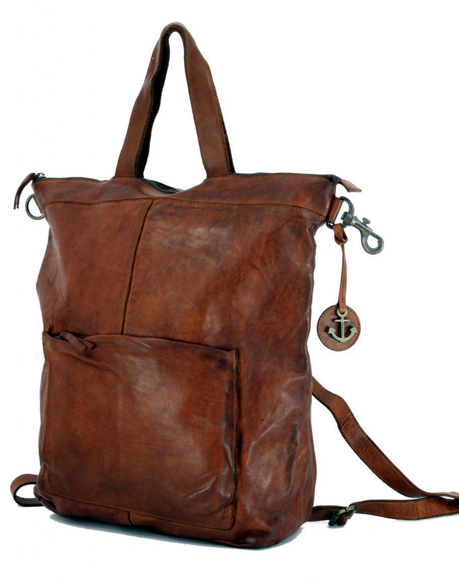 Taschenrucksack Harbour 2nd Herakles Cognac Leder braun