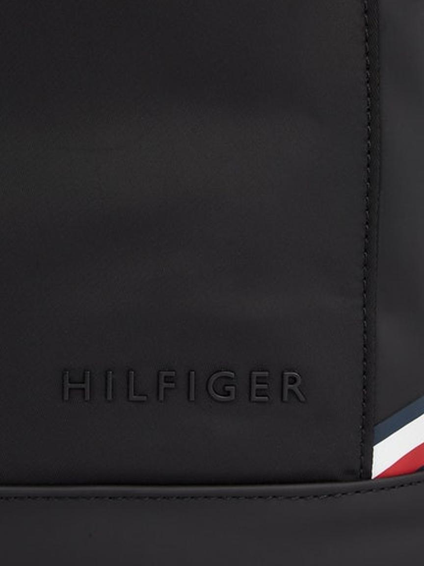 Tech Essential Rolltop Backpack Tommy Hilfiger Kurier Rucksack Black Nylon