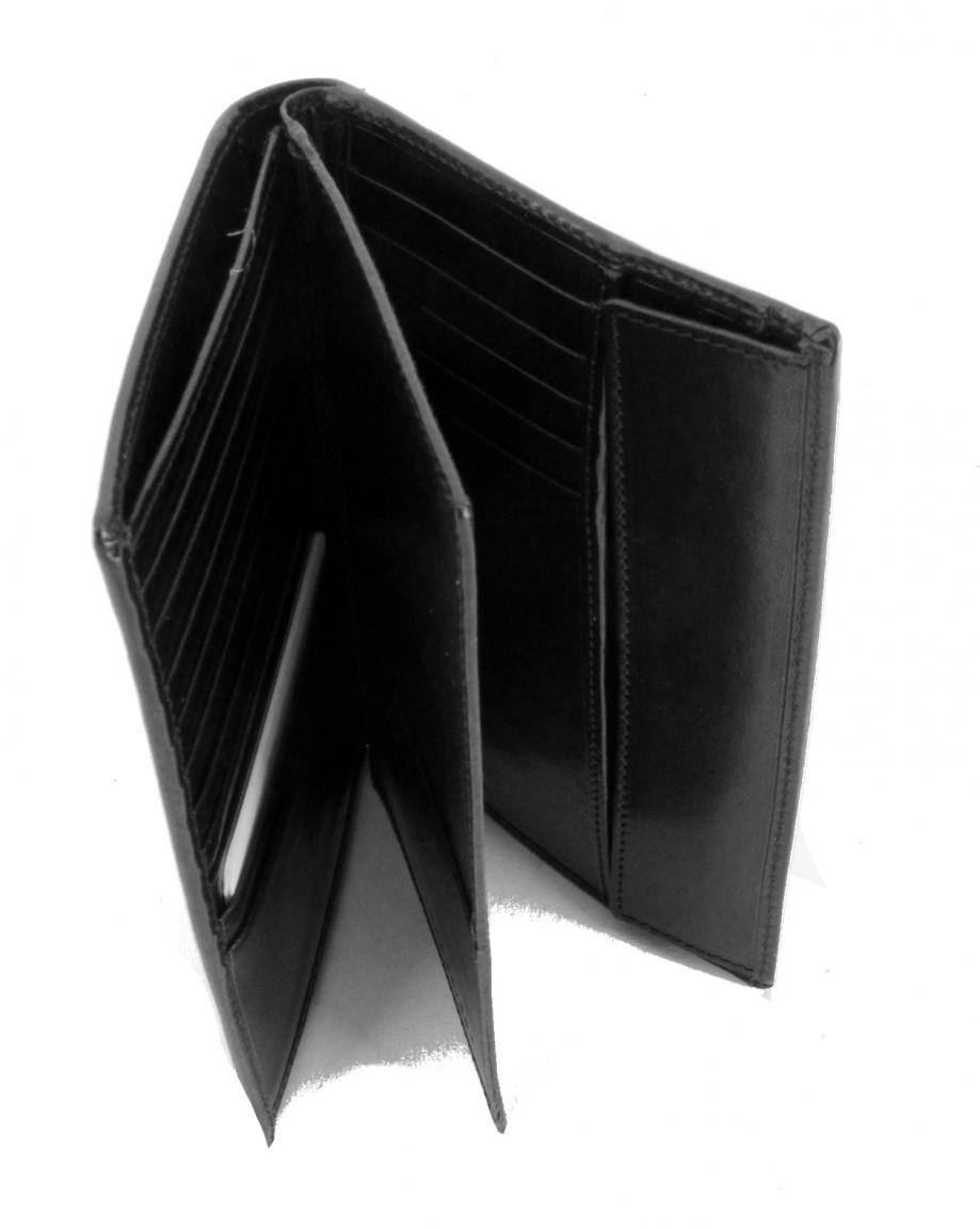The Bridge Brieftasche Leder schwarz