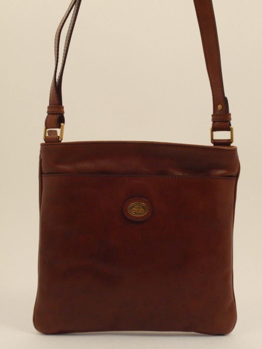The Bridge Crossovertasche Leder braun