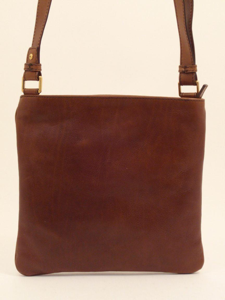 The Bridge Crossovertasche Leder braun