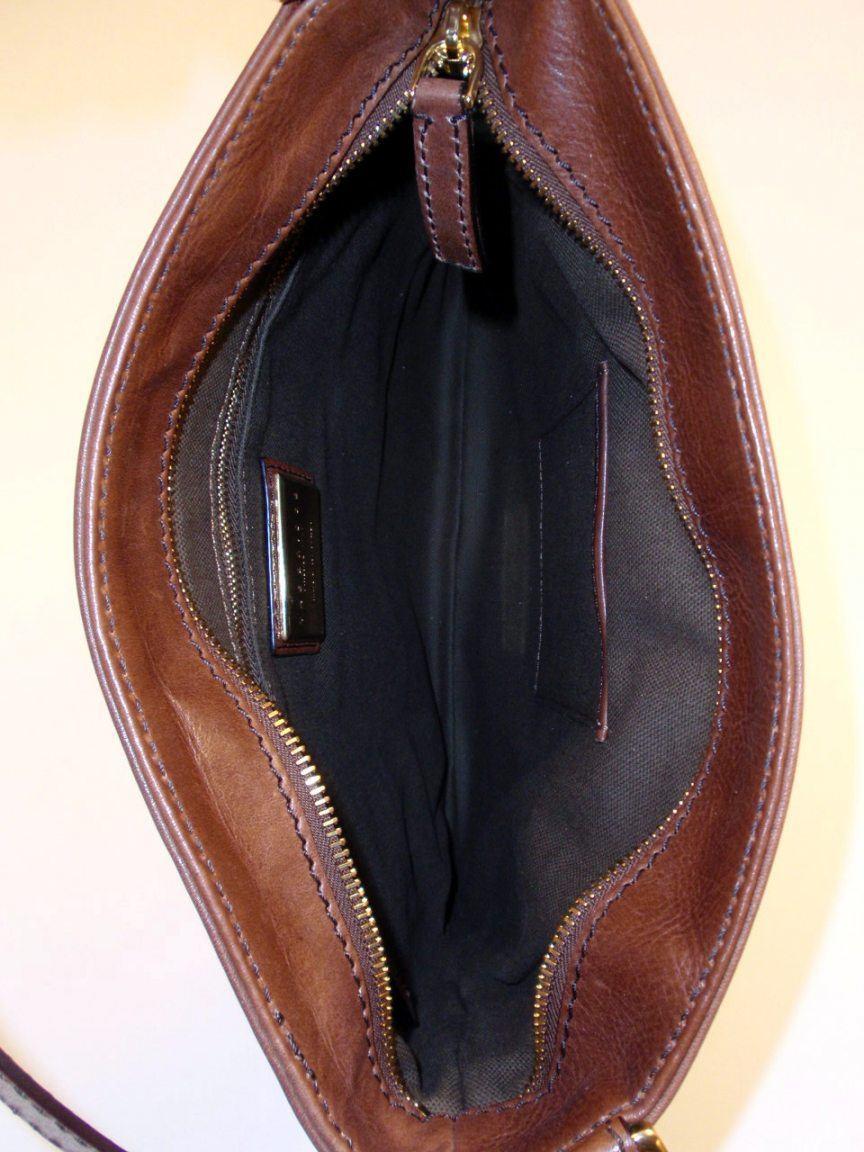The Bridge Crossovertasche Leder braun