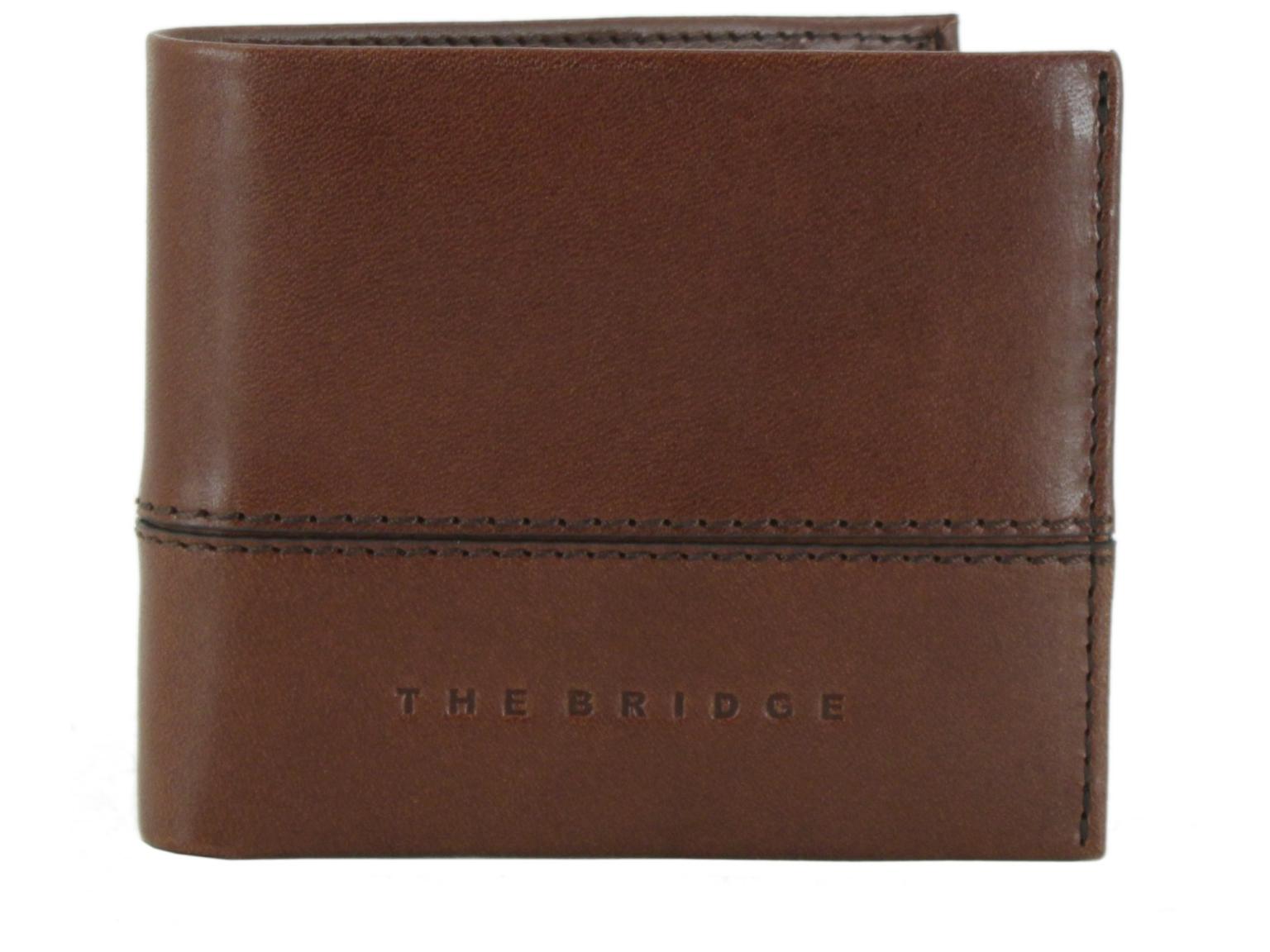 The Bridge Damiano Herren Scheintasche Marrone braun Teilungsnaht kein Münzfach