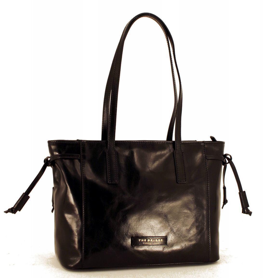 The Bridge Leder-Shopper Passpartout Dona Schwarz