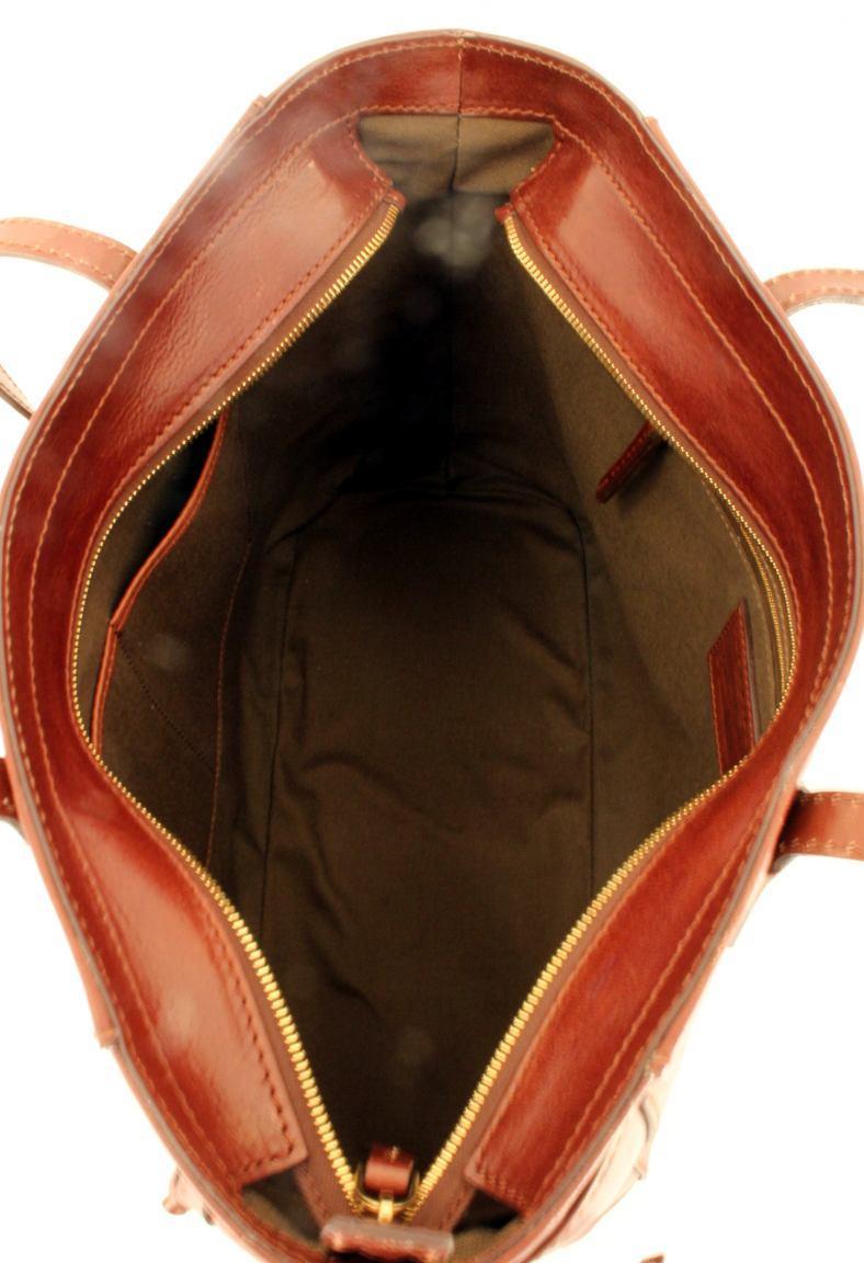 The Bridge Leder-Shopper Passpartout Dona Schwarz