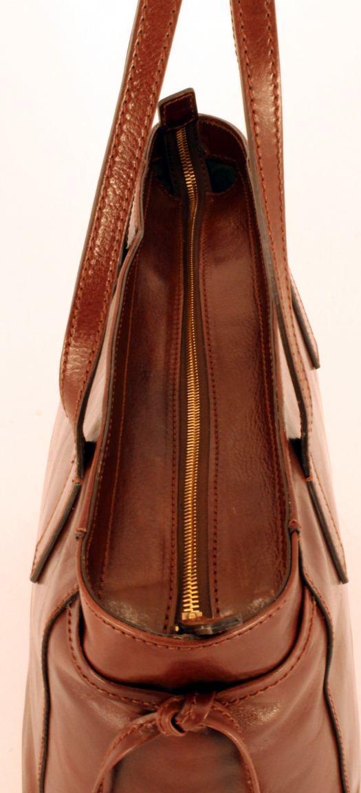The Bridge Leder-Shopper Passpartout Dona Schwarz