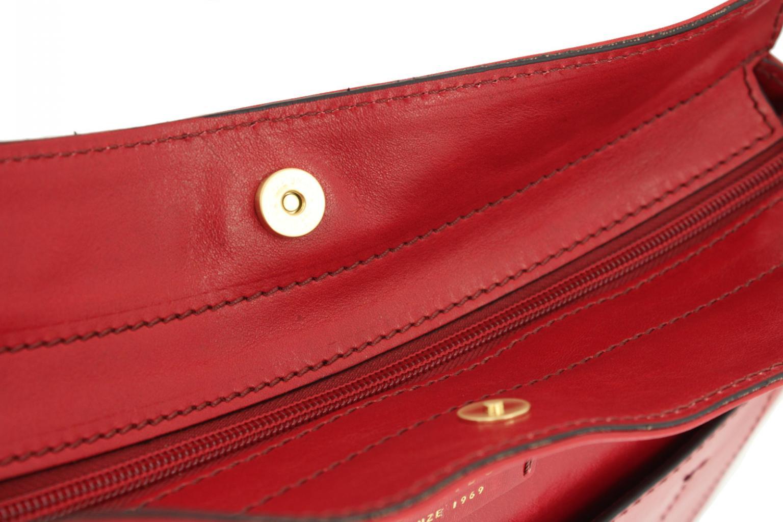 The Bridge Ledertasche Fransenanhänger braun