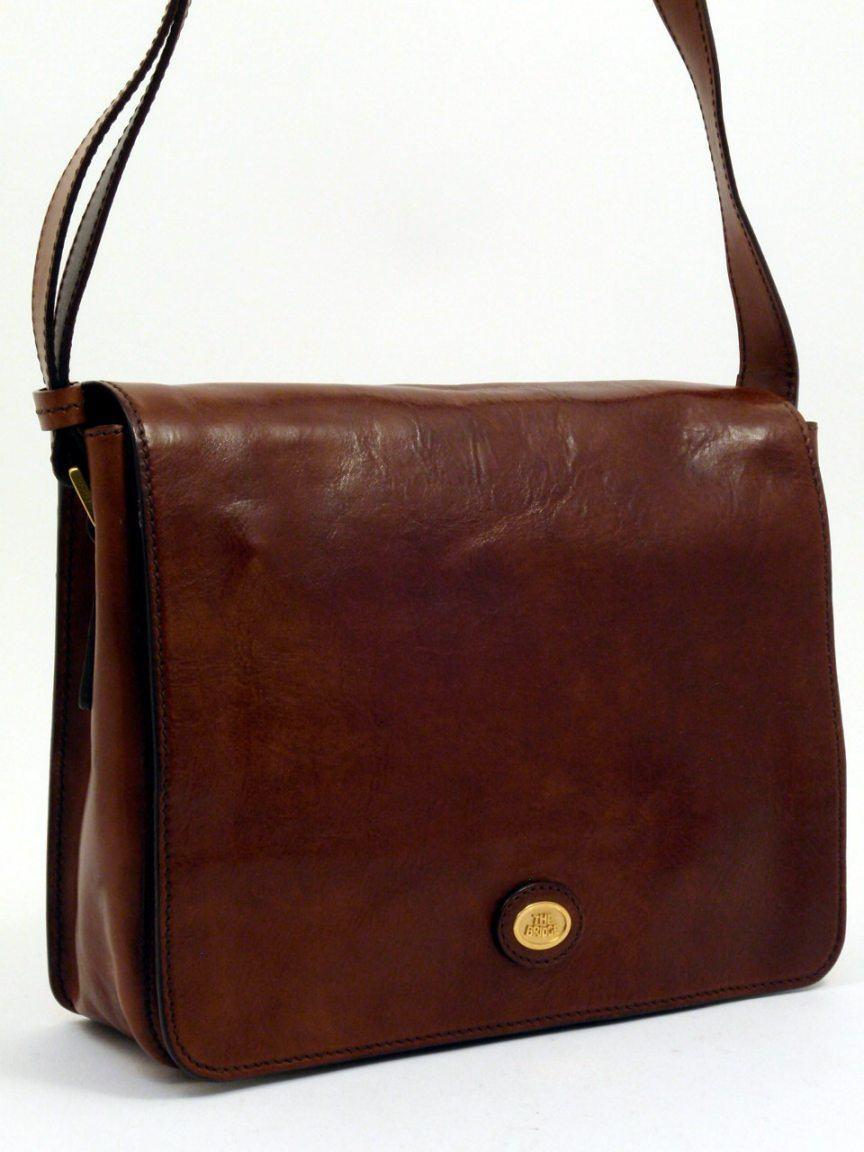 The Bridge Messengertasche Leder braun