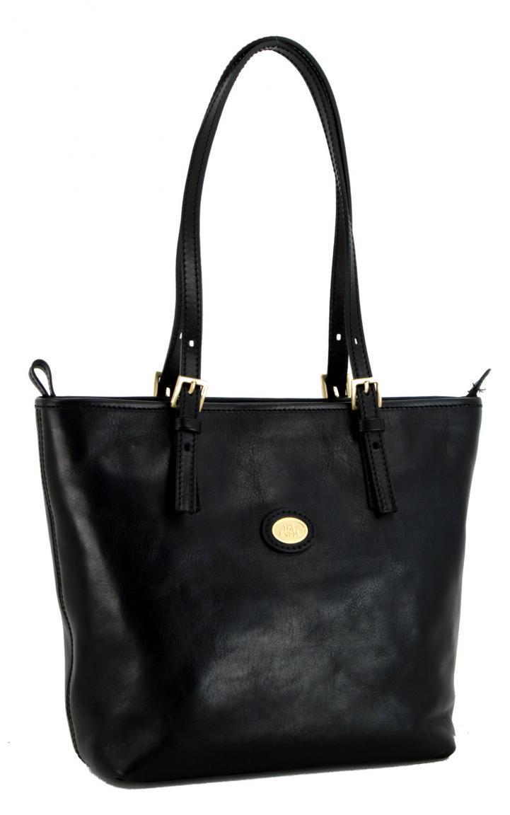 The Bridge Shoppertasche Leder schwarz