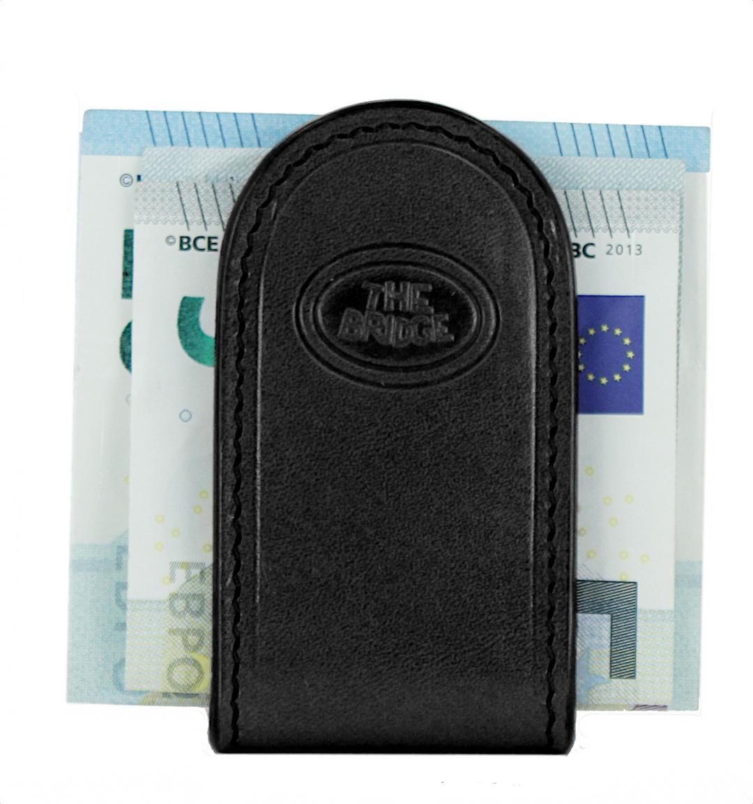 The Bridge magnetische Geldspange Leder schwarz  Story Uomo