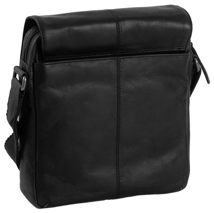 The Chesterfield Brand Remy Black Schultertasche Überschlag unisex
