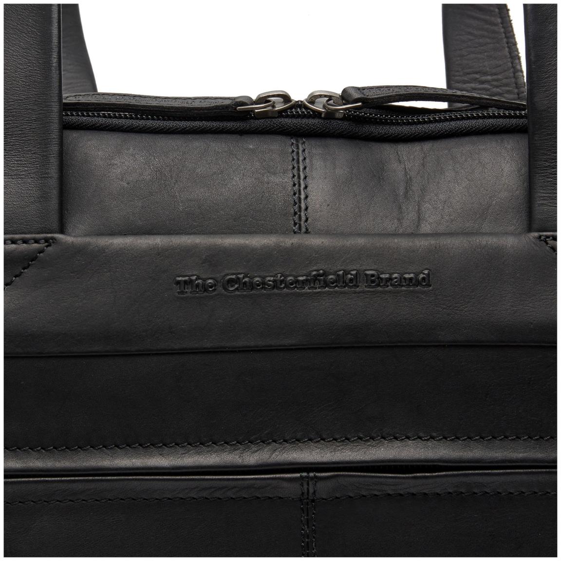 The Chesterfield Brand Ryan gewachstes Leder schwarz Businesstasche