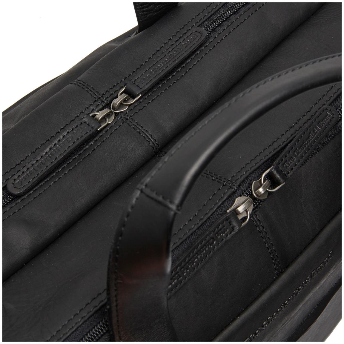 The Chesterfield Brand Ryan gewachstes Leder schwarz Businesstasche