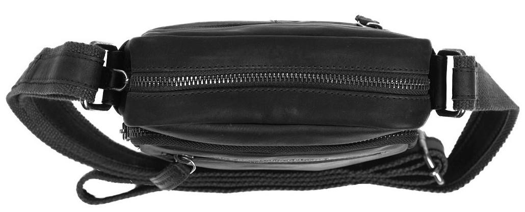 The Chesterfield Brand Wax Pull Up Birmingham Umhängetasche schwarz