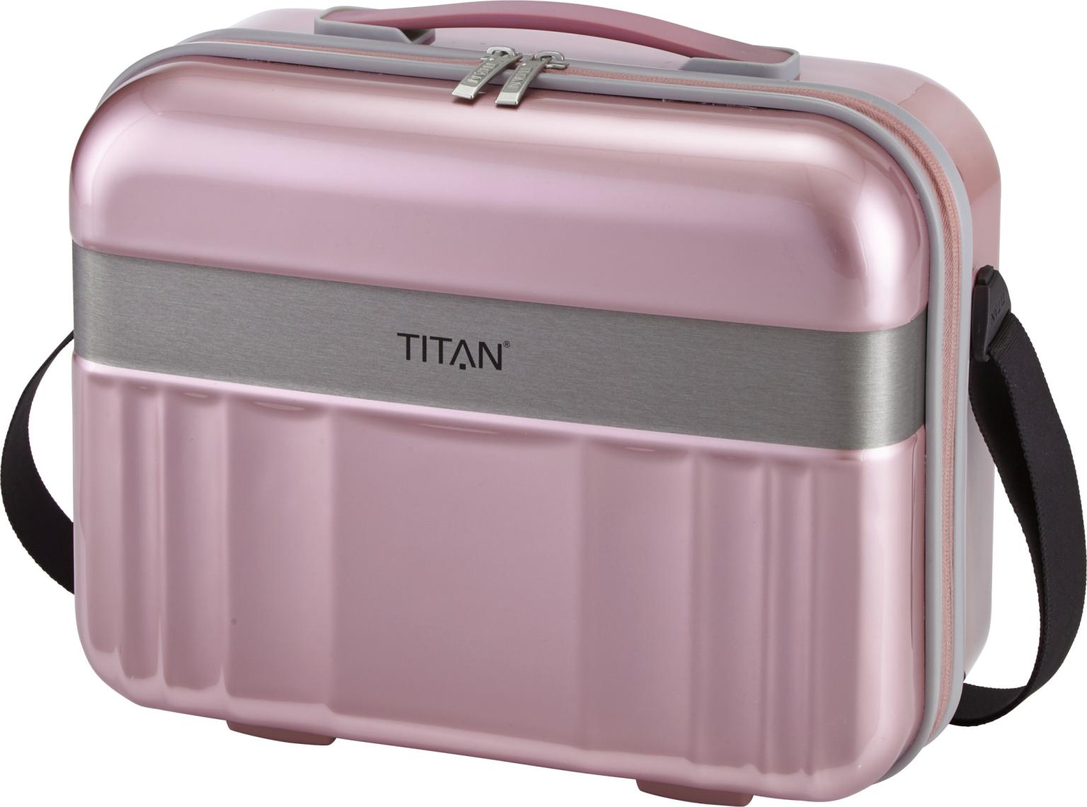 Titan Spotlight Flash Beautycase Wild Rose rosa metallic Hartschale