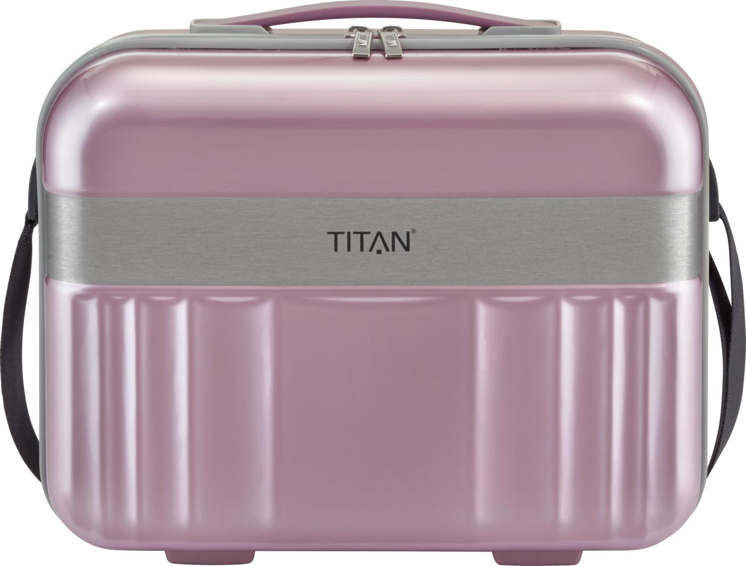 Titan Spotlight Flash Beautycase Wild Rose rosa metallic Hartschale