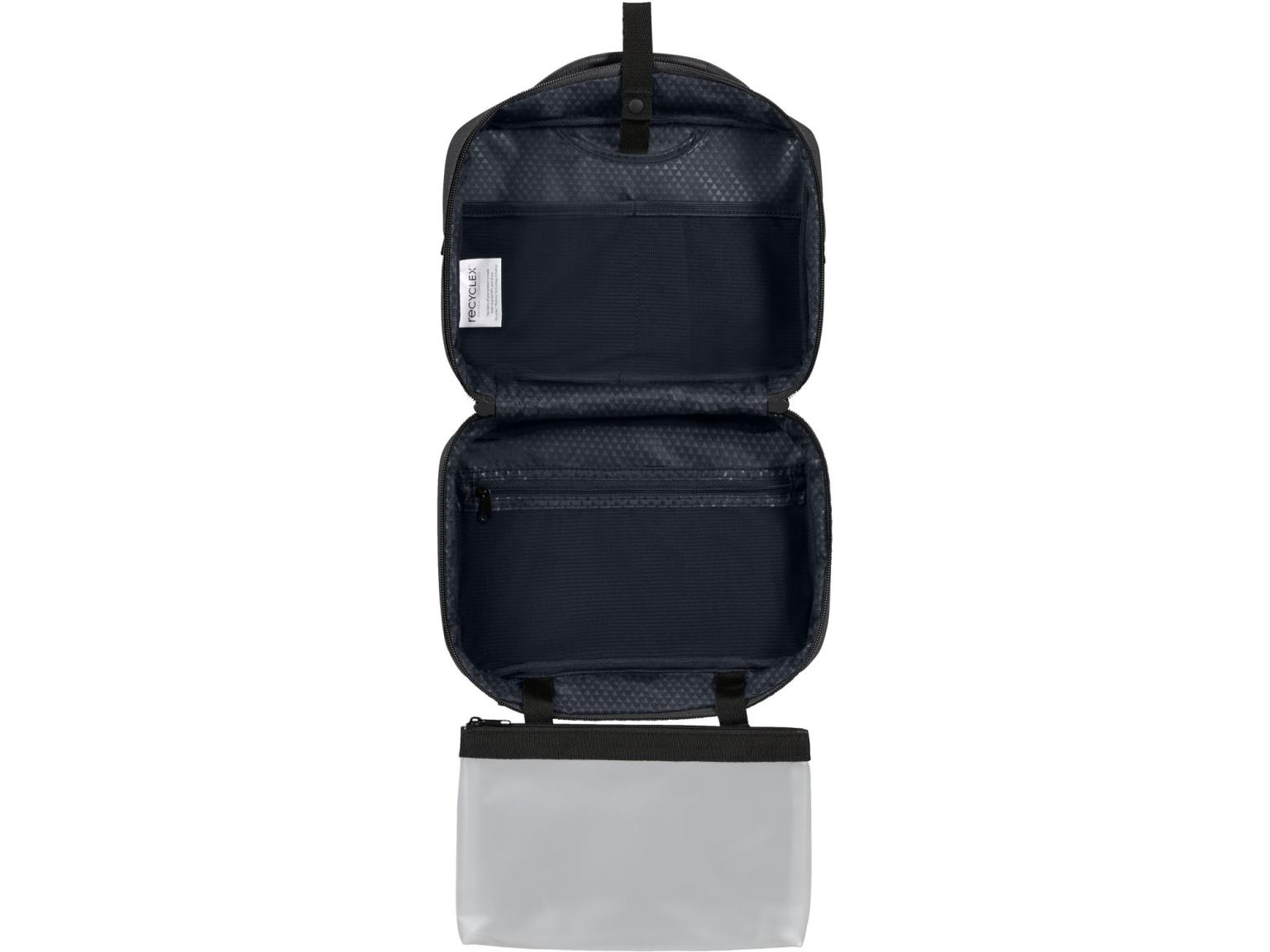 Toilettetasche schwarz recycled Samsonite StackD Black