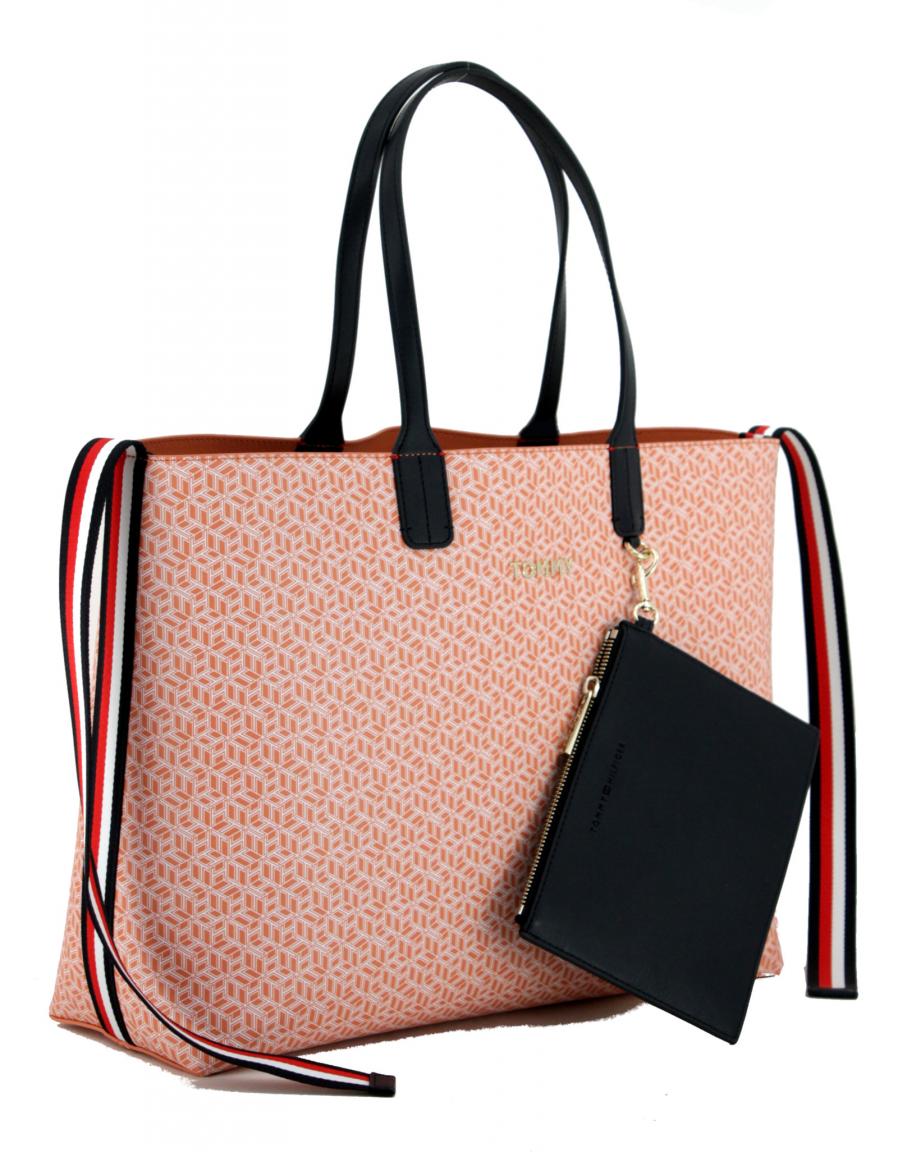 Tommy Hilfiger Iconic Monogram Henkeltasche Island Coral Koralle Bags