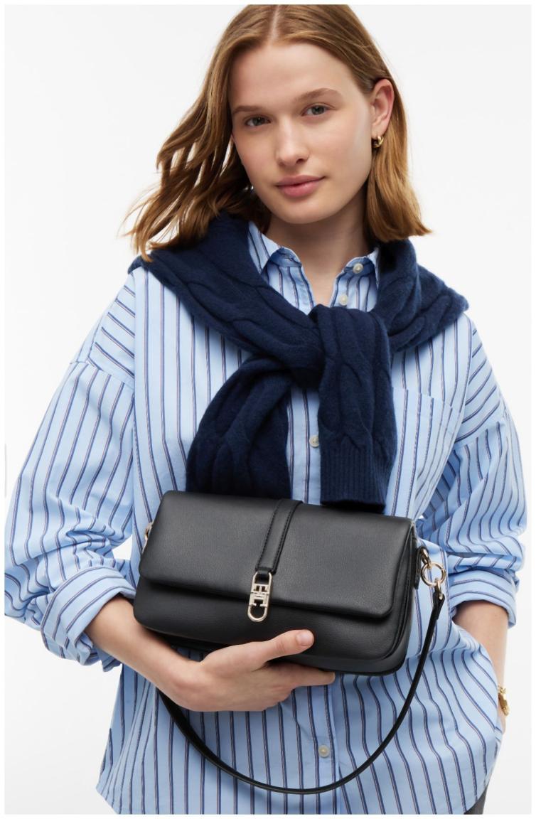 Tommy Hifliger Libre Conv Flap Überschlagtasche Schwarz