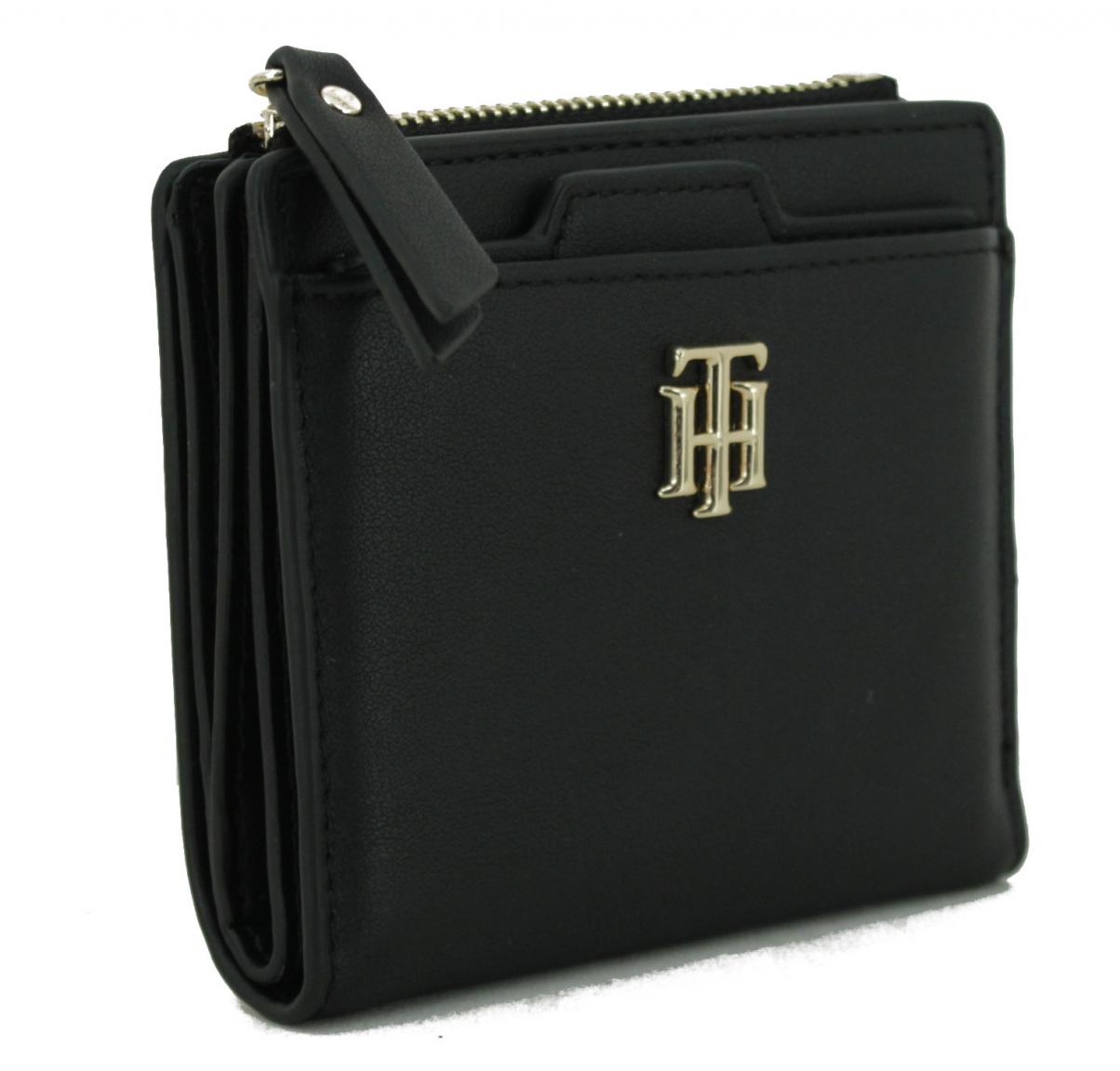 Tommy Hilfiger Black Seasonal Med Slim Wallet schwarz Geldbörse