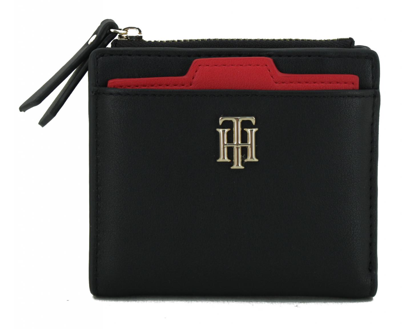 Tommy Hilfiger Black Seasonal Med Slim Wallet schwarz Geldbörse