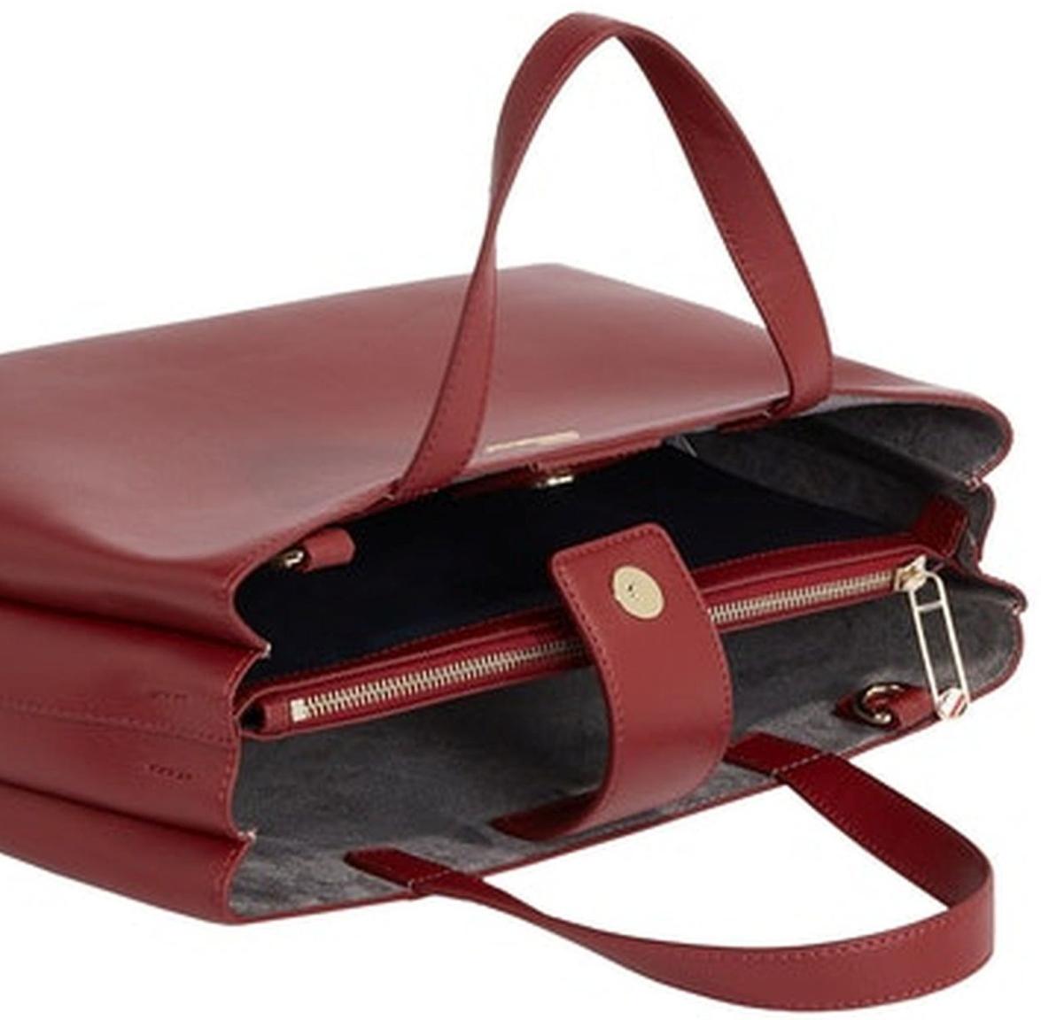 Tommy Hilfiger Damenkurzgrifftasche Rouge Dunkelrot kleines Etui Tommy Life Satchel