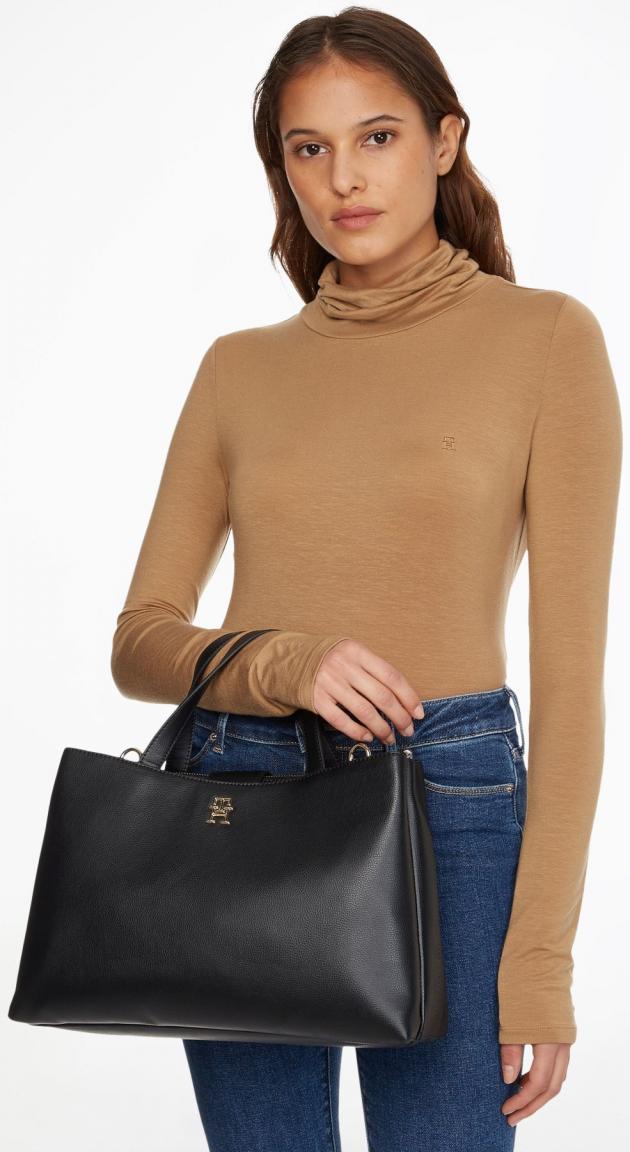 Tommy Hilfiger Damentasche Life Satchel Etui schwarz