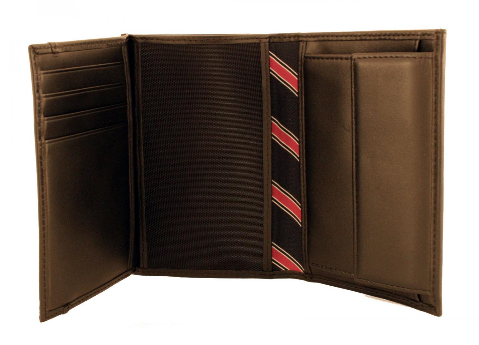 Tommy Hilfiger Eton Geldtasche Hochformat Leder Schwarz