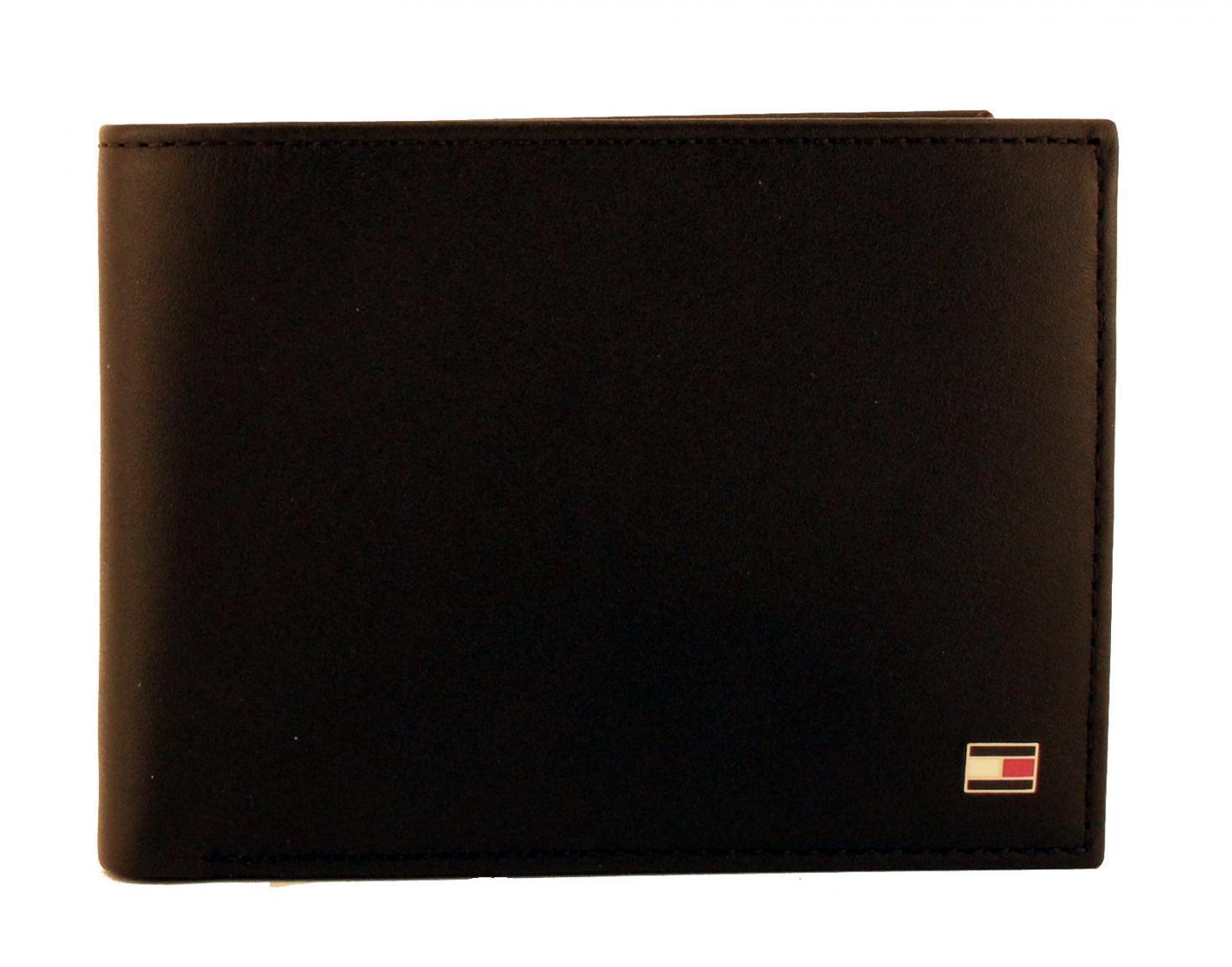 Tommy Hilfiger Eton Herrenbörse quer Leder Schwarz