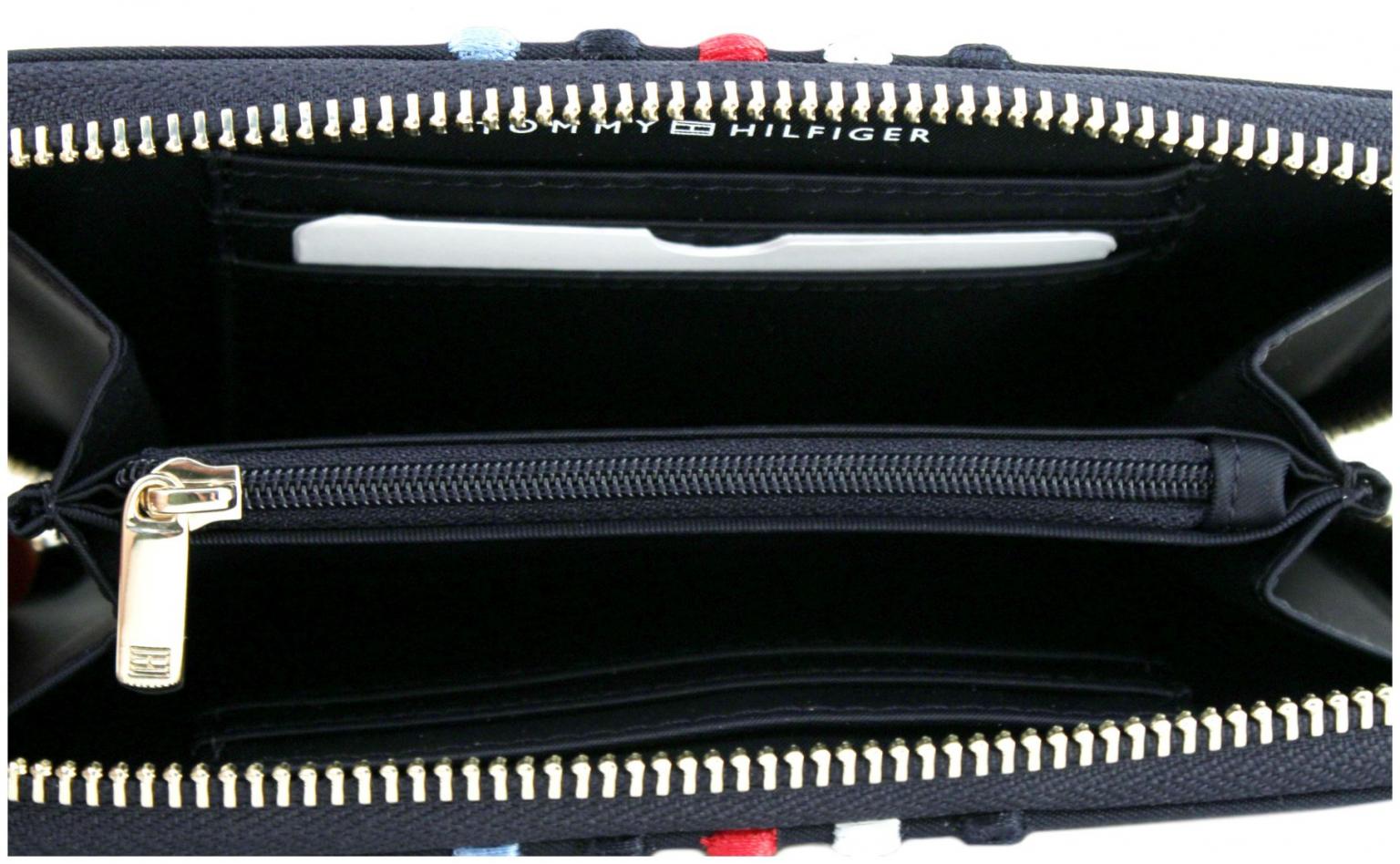 Tommy Hilfiger Geldbörse dunkelblau Poppy Nylon Streifen