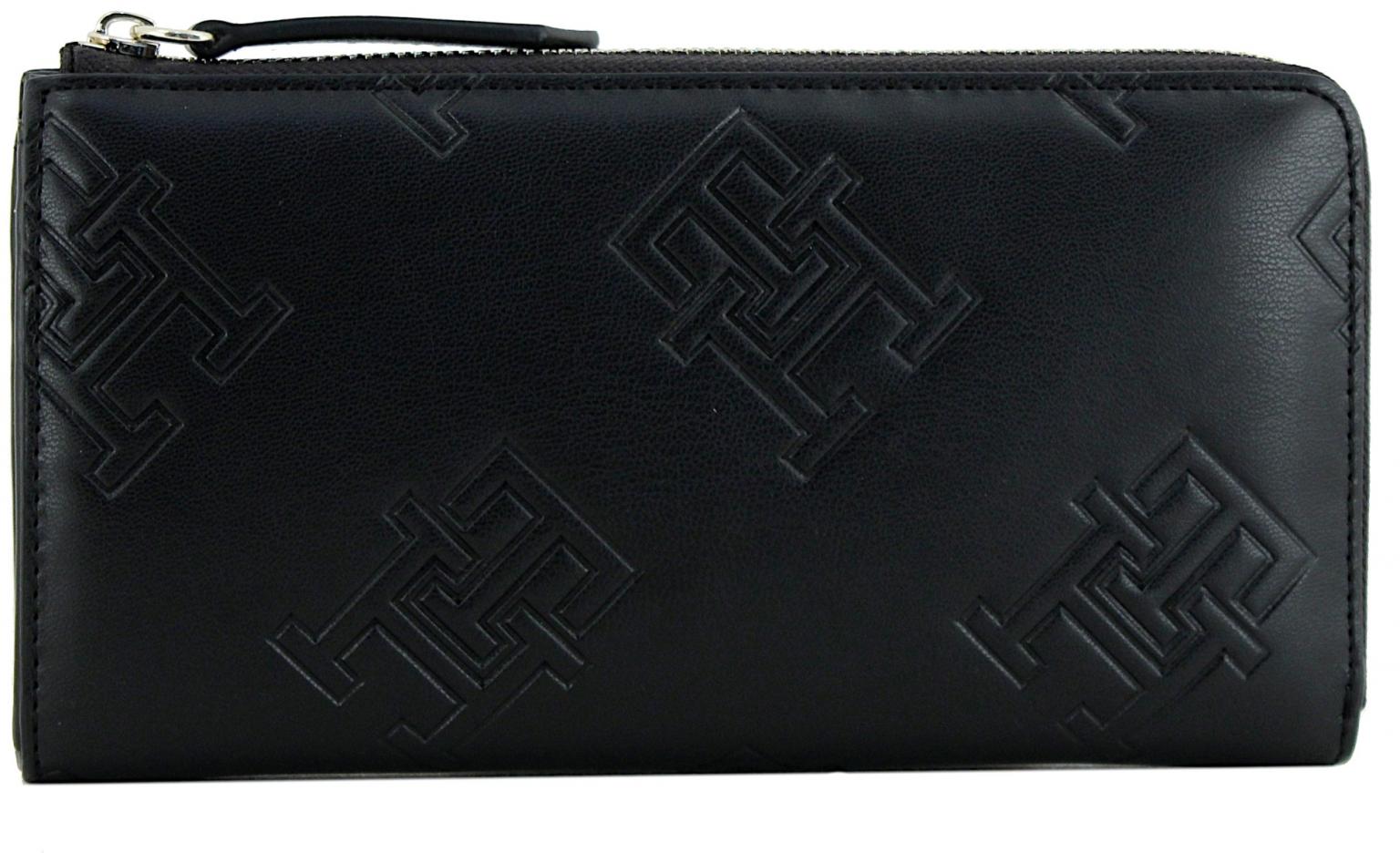 Tommy Hilfiger Geldtasche TH Refined Large ZA Mono black schwarz