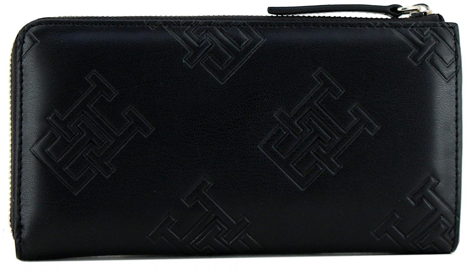 Tommy Hilfiger Geldtasche TH Refined Large ZA Mono black schwarz