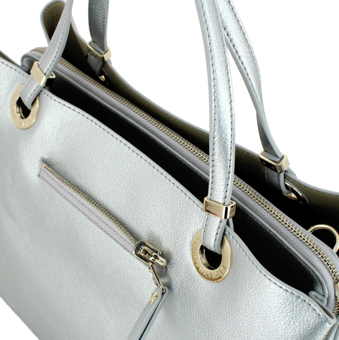 Tommy Hilfiger Handtasche dunkelblau Monogram Satchel Navy