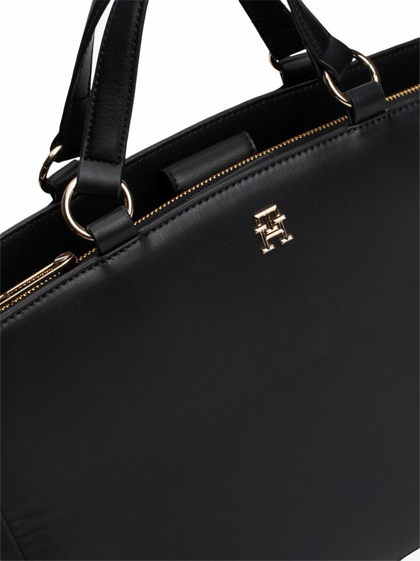 Tommy Hilfiger Henkeltasche Büro Monotype Satchel Black