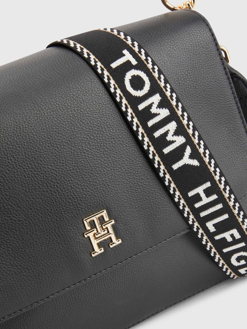Tommy Hilfiger Henkeltasche mit Schultergurt Life Black