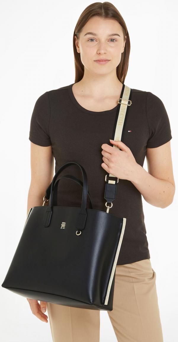 Tommy Hilfiger Henkeltasche schwarz Iconic Satchel