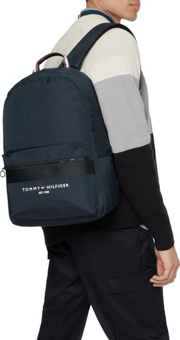 Tommy Hilfiger Herren Backpack Established Desert Sky Nylon Recyclingmaterial