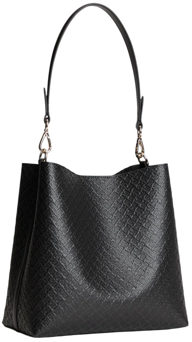 Tommy Hilfiger Icon Shoulder Bag Mono Beuteltasche Schwarz
