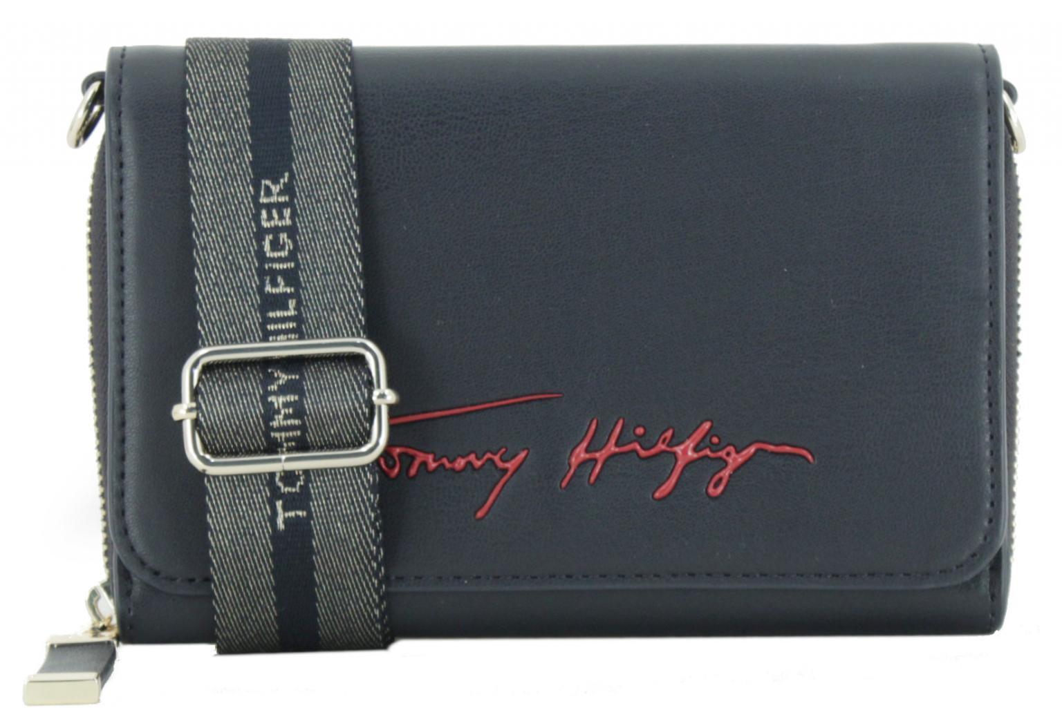 Tommy Hilfiger Iconic Crossover Signature Clutch dunkelblau