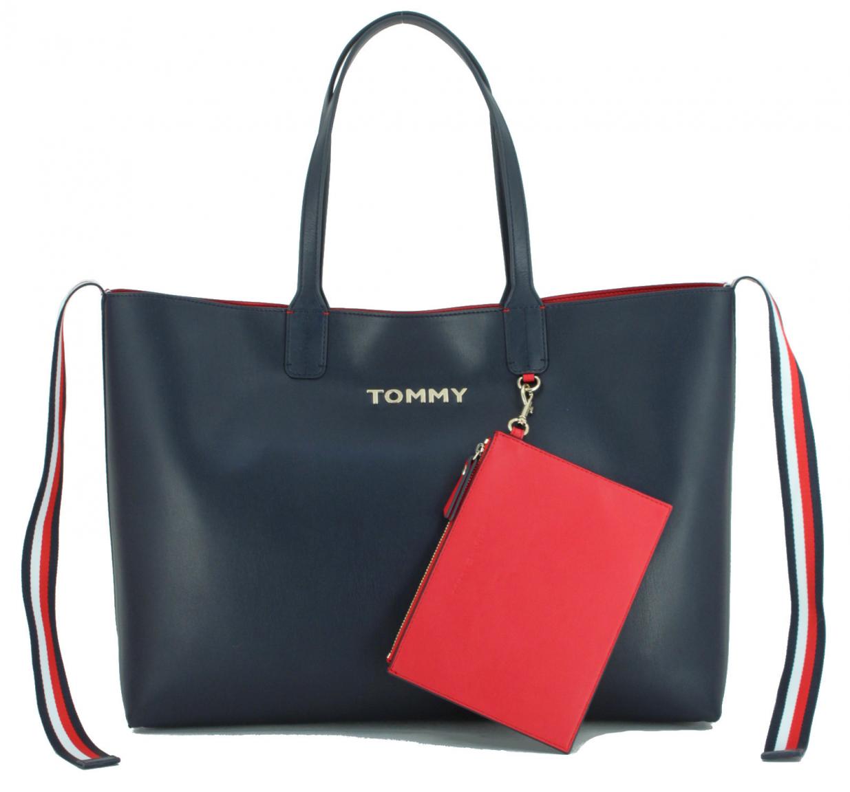 Tommy Hilfiger Iconic Monogram Henkeltasche Island Coral Koralle