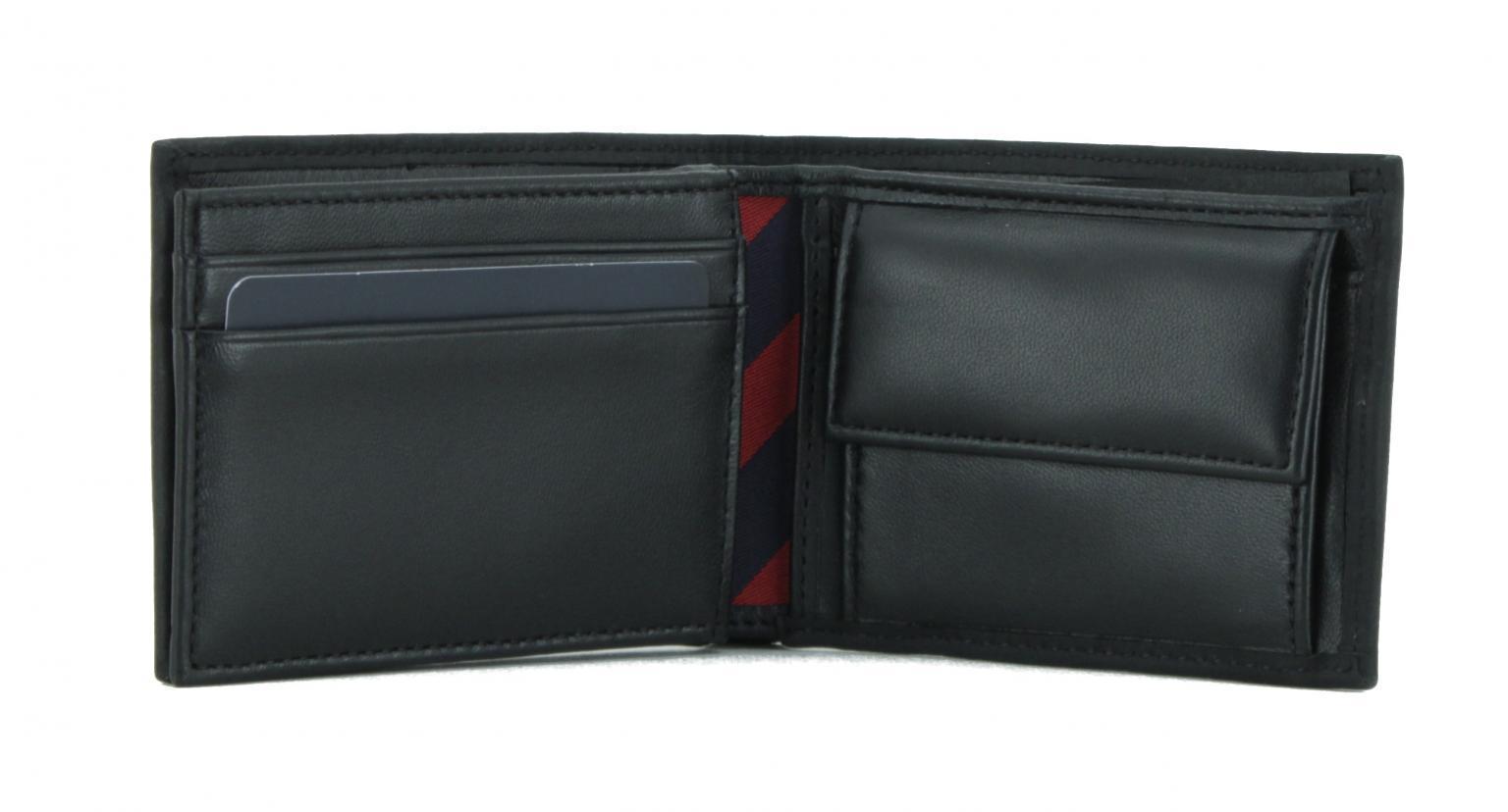 Tommy Hilfiger Johnson Mini Geldbörse Rauhleder Schwarz