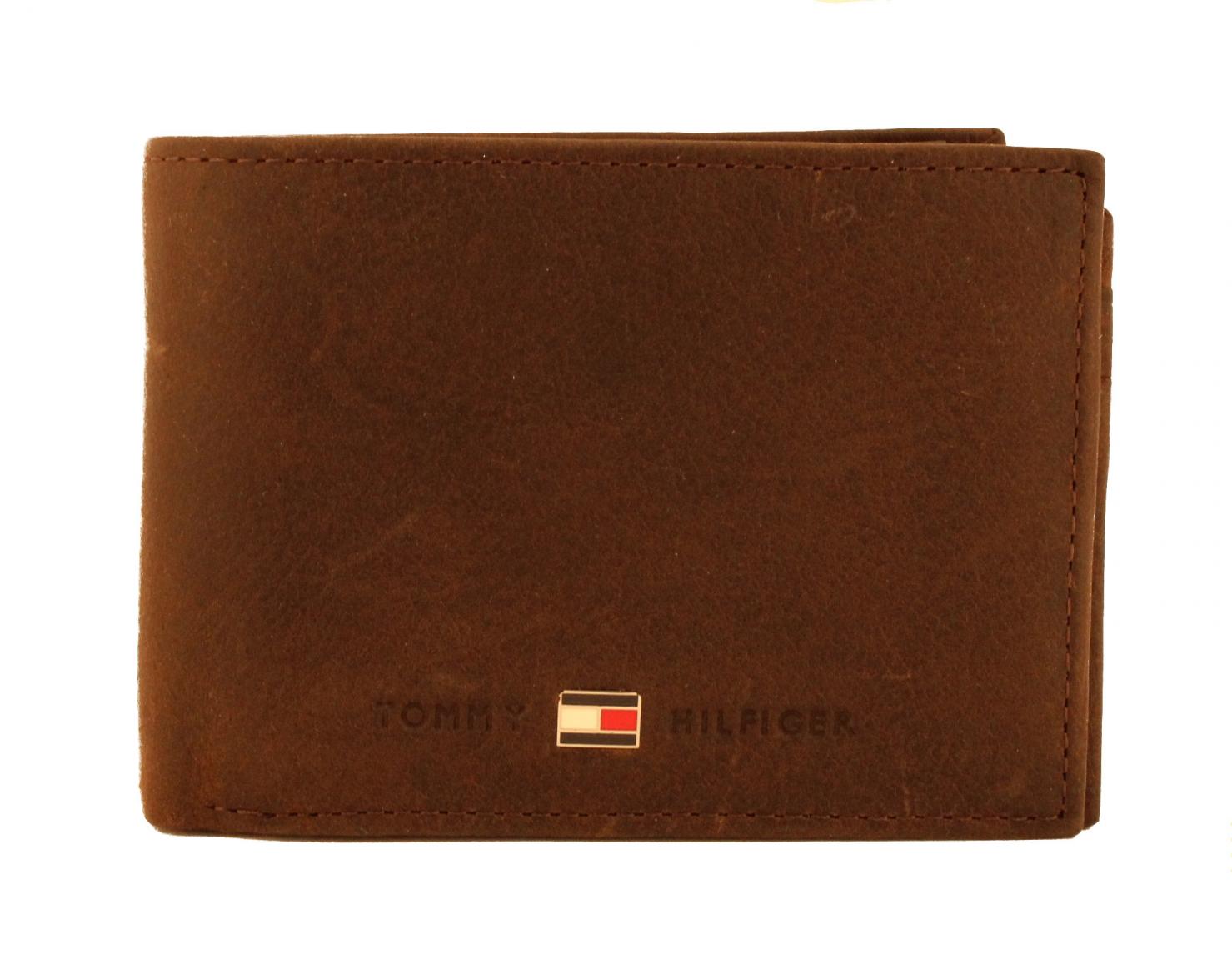 Tommy Hilfiger Johnson Mini Geldtasche Rauhleder dunkelbraun
