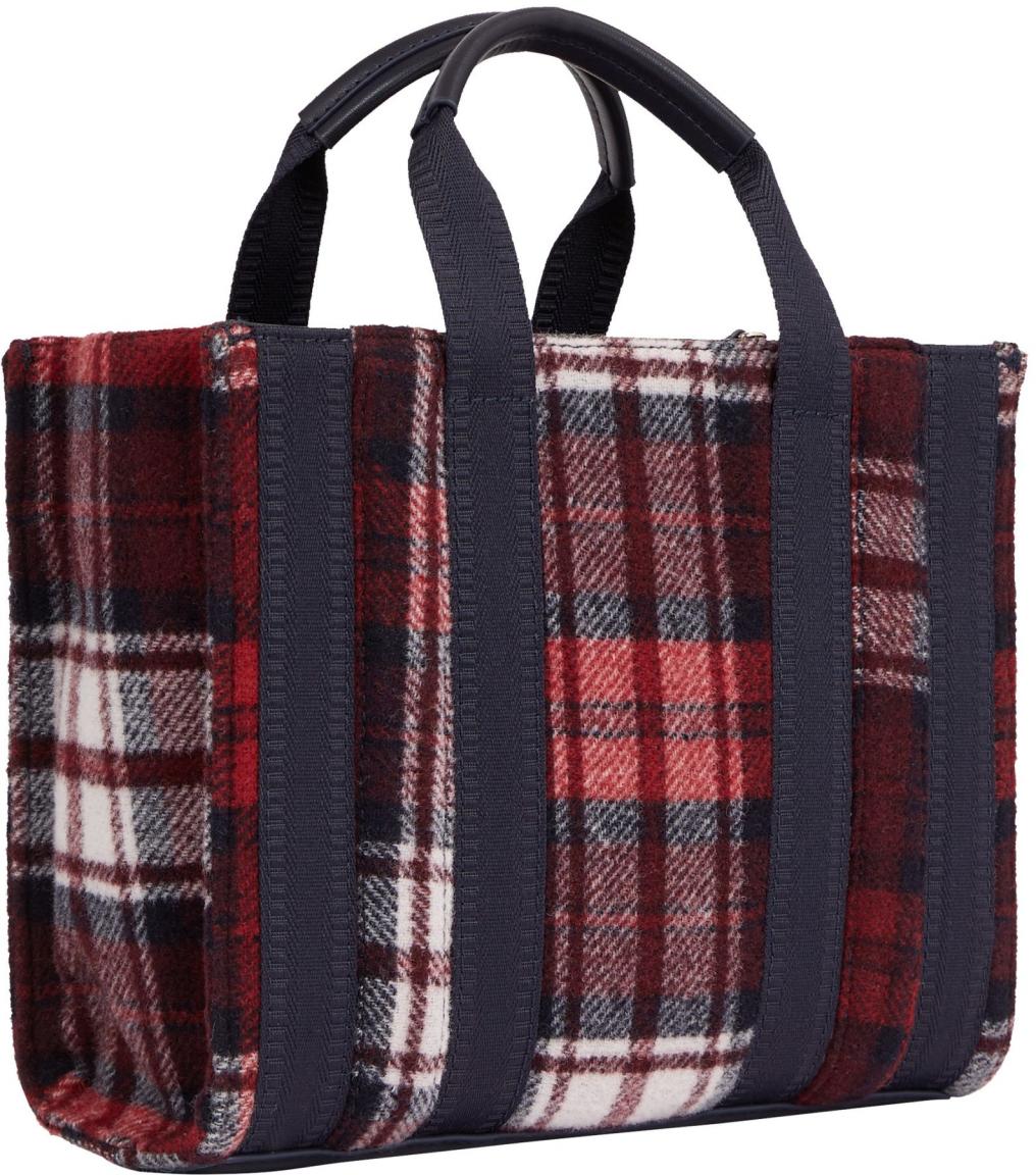 Tommy Hilfiger Kurzgrifftasche Check Identity Wolle