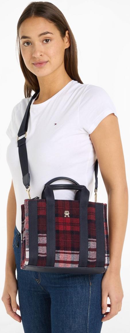 Tommy Hilfiger Kurzgrifftasche Check Identity Wolle